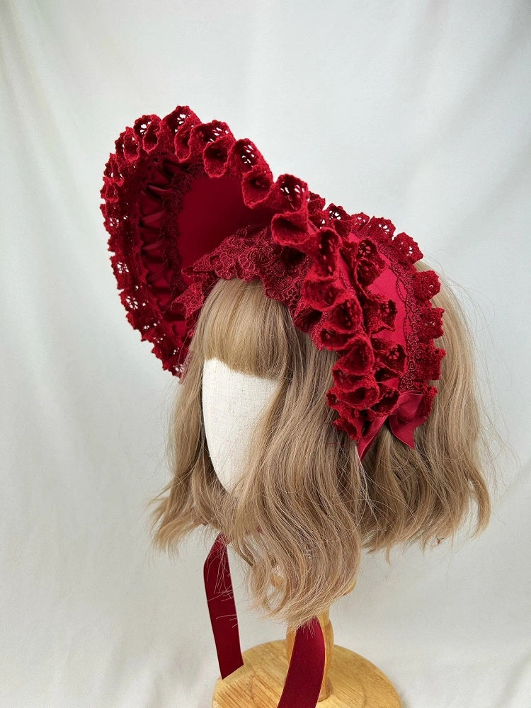 Ruffled (8-Color Lace Options) Bonnet