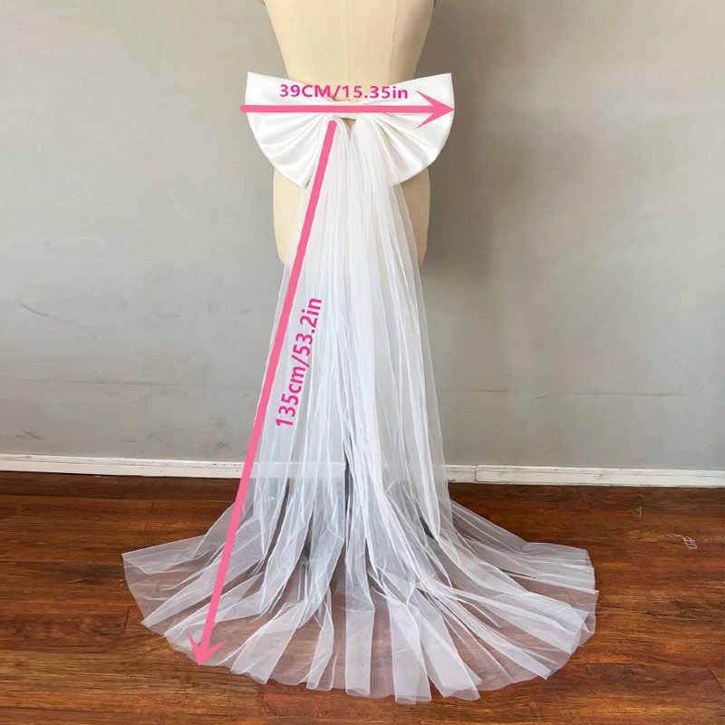 Lolita Wedding Bridal Bow Train Tail Decoration
