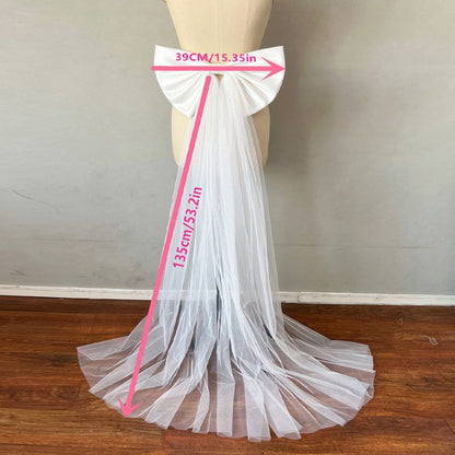 Lolita Wedding Bridal Bow Train Tail Decoration