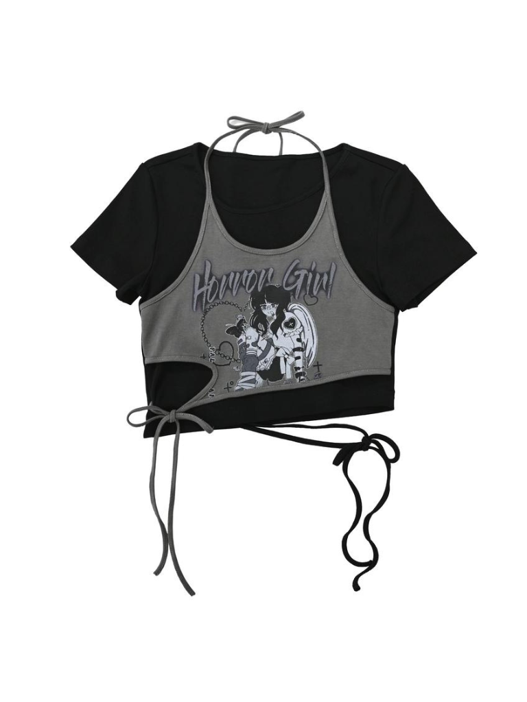 Tops Kurze Mädchen + Tops Zwillinge + Camisole Lange