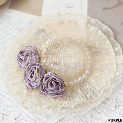 Hat Lolita Options Mini Color Details Bead Design Floral With 11