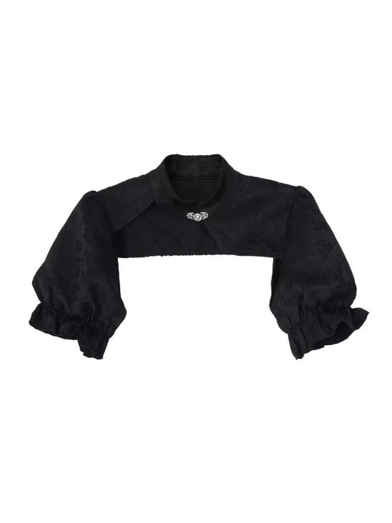 カーディガンドラゴンシックチャイナドレス+ショートモードスリーブパフ