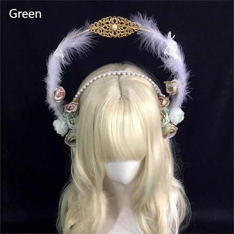 Decorated Beads Floral Feather 5 Options KC Design