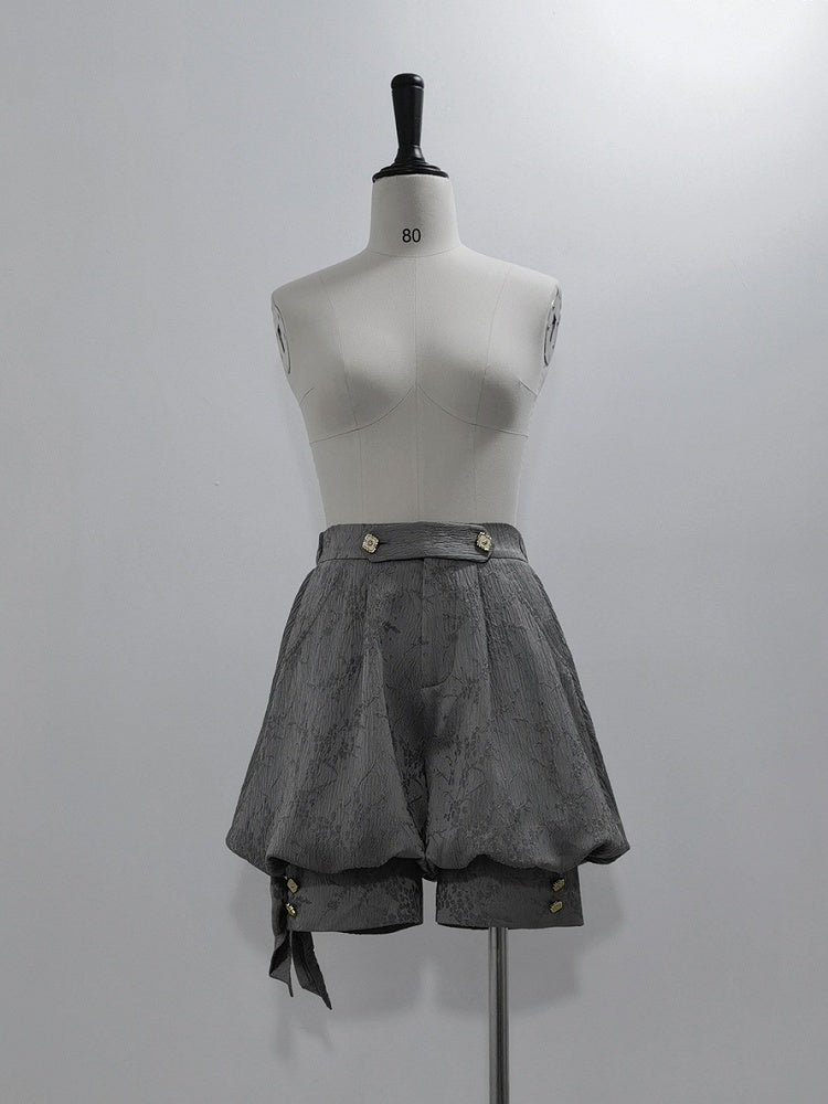 Graue Ouji Knickerbocker Jacquard Lolita Shorts