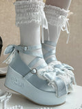 Ear Plush Sweet Accents Blue Platforms with Lolita Bear