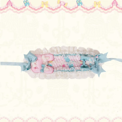 Sweet Hairband and Options Color 3 Bowknots – Bunny with Cute Lolita Accents