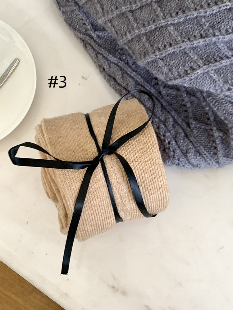 リブサイドウィンタータイツ