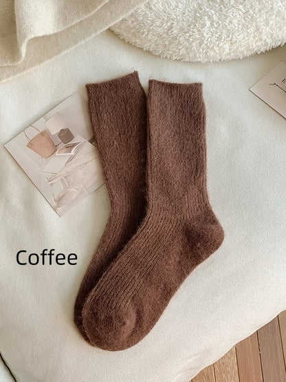 Coffee Black Sweet Calf Socks