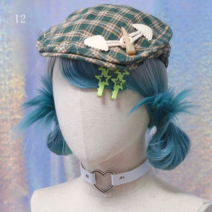 Plaid 13 Hat Pattern Options Beret