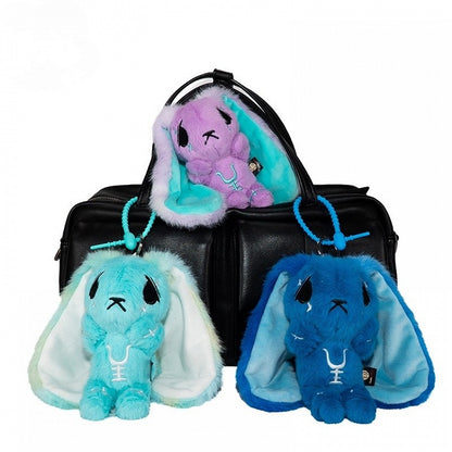 Options Guro Anxious - Kawaii Embroidery 7 Symbol Scar Color Details Keychain Bunny