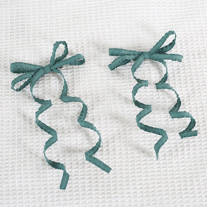 Lolita Pair Sweet Colors Hairclips Ribbon A Bowknot Cute 15 And Curly of