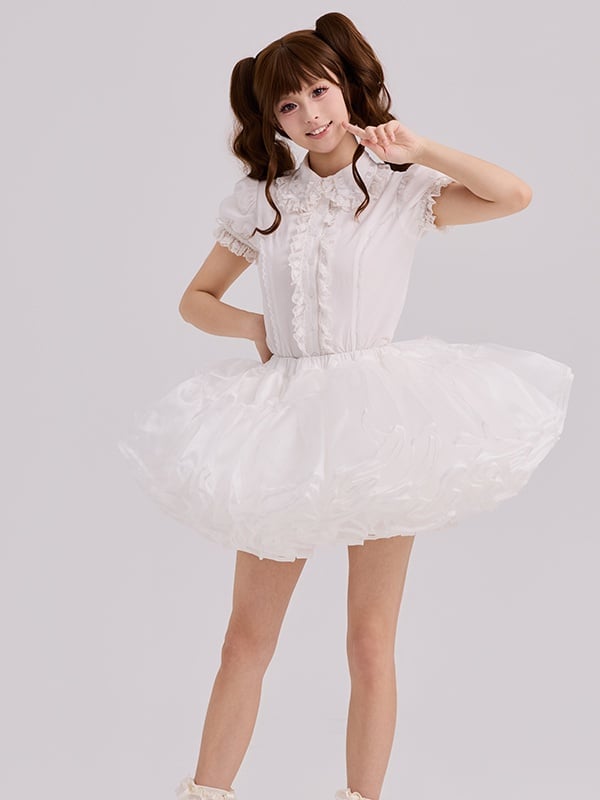 35CM Puffy Petticoat Super Six White Layers