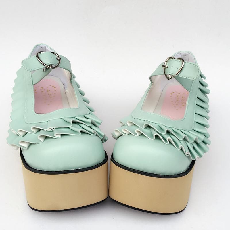 Edges Custom SP168050 Horse Wooden Falbala Shoes Made