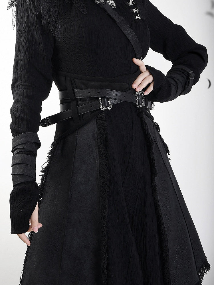 Black / Straps Gray Buckle