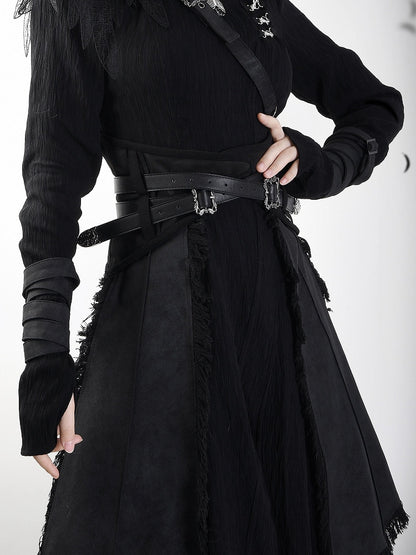 Black / Straps Gray Buckle