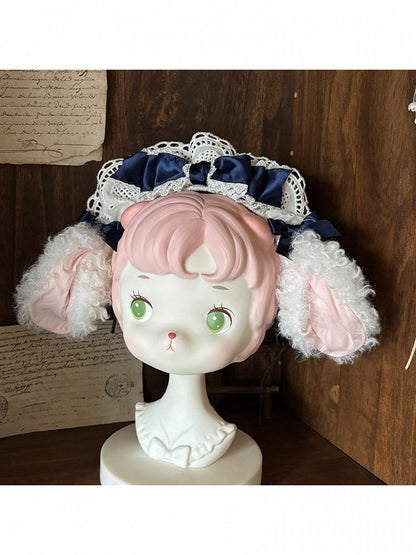 Kawaii Sheep Ear KC in 3 Color Variants - Sheep Puff Atelier