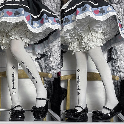 Black Sweet Lolita Flat Shoes with Bow Accents & Heart-shaped Snap