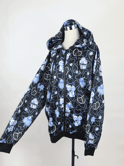 Colors Style Ear Sweet Jacket Hoodie Available Bear with Landmine 3 Guro Print in /