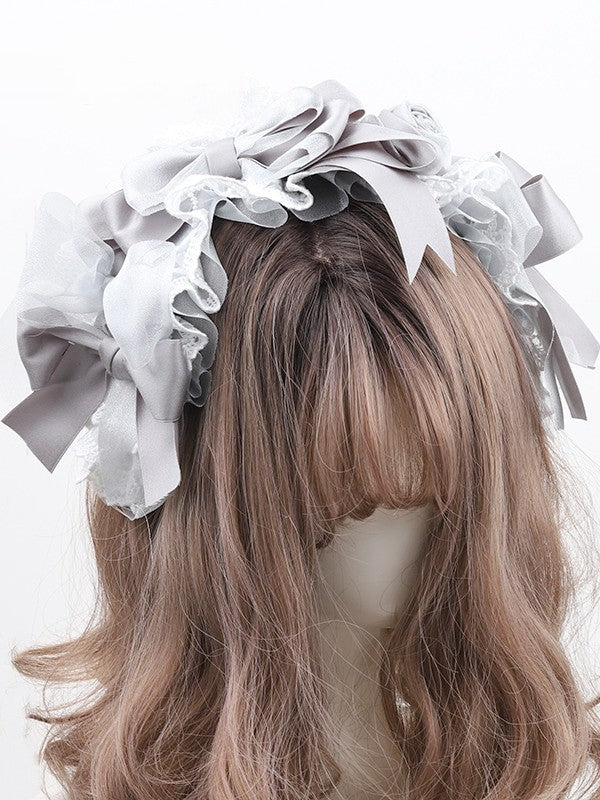 Ruffled Lolita Bowknot Gray KC