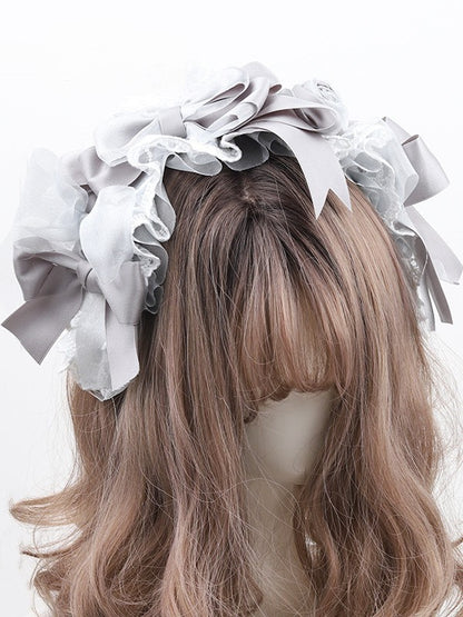 Ruffled Lolita Bowknot Gray KC