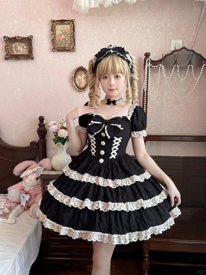 Black Lolita Bow Choker