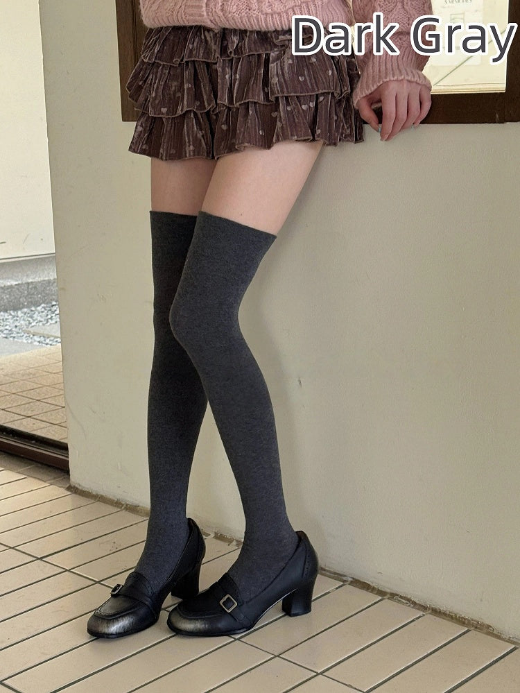 Solid Over-the-Knee Stockings Color