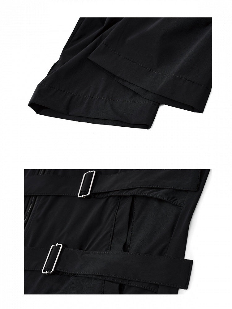 Black/White Visual System Summer Sun Protection Jacket with Buckle Straps - Nova nexus