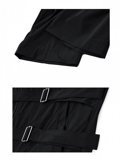 Black/White Visual System Summer Sun Protection Jacket with Buckle Straps - Nova nexus