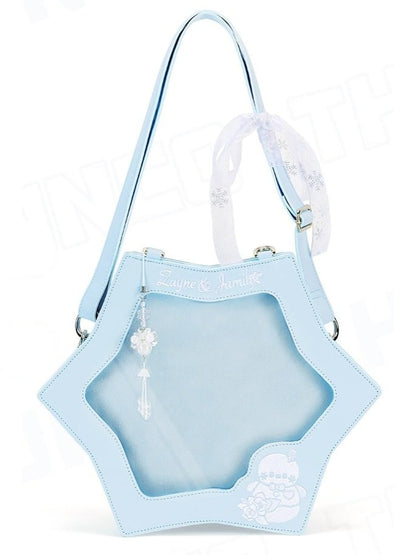 Sac bandoulière transparent Ita Bag Snowflake - thejunco