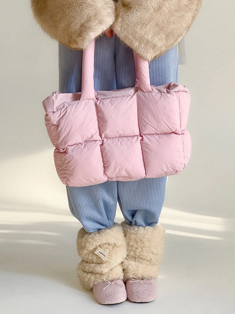 Leg Warmers Puffy Fur Faux Beige/Brown 30cm