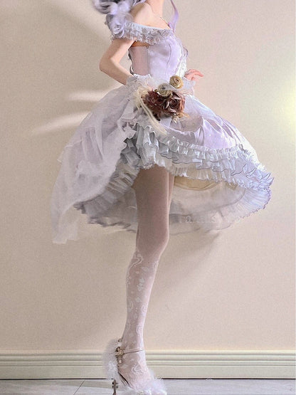 White Pattern Colors: Lolita (2 Lace Style Tights Elegant