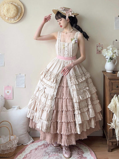Tea-Length Ruffled Underskirt with Tiered Details - Miss Point