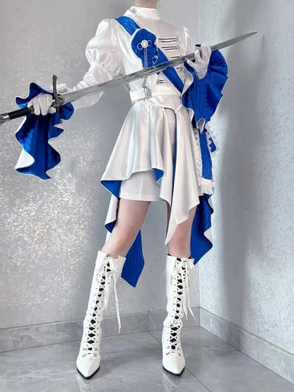 Blue / Red Military Lolita Tassel Ribbon - THE 400BLOWS
