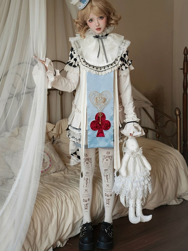 ファッションショーツ 王子ベージュチェック柄 電車柄 ストライプカフス