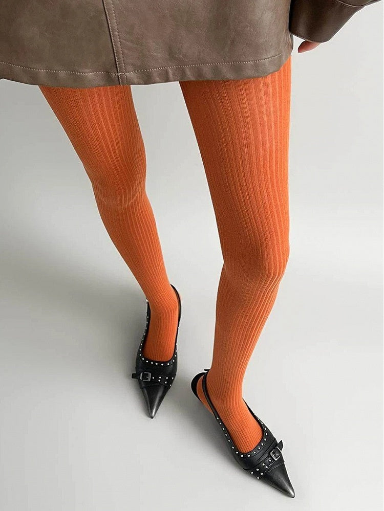 Tights Fine (9 Ribbed Colors)