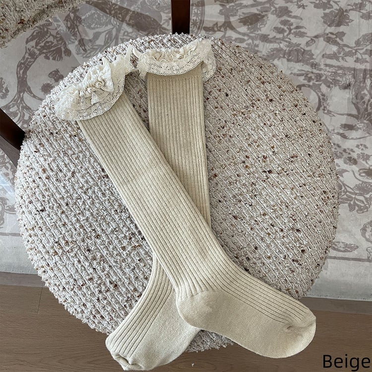 5 Trim Bowknot Three-Layer with Colors Socks Decorations Calf Lace