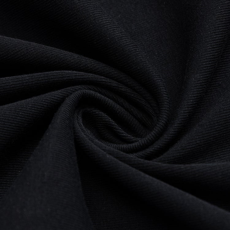 Zweiteiliges Top mit Sternstickerei Schwarz/Weiß Faux Asymmetrisch Off-Shoulder