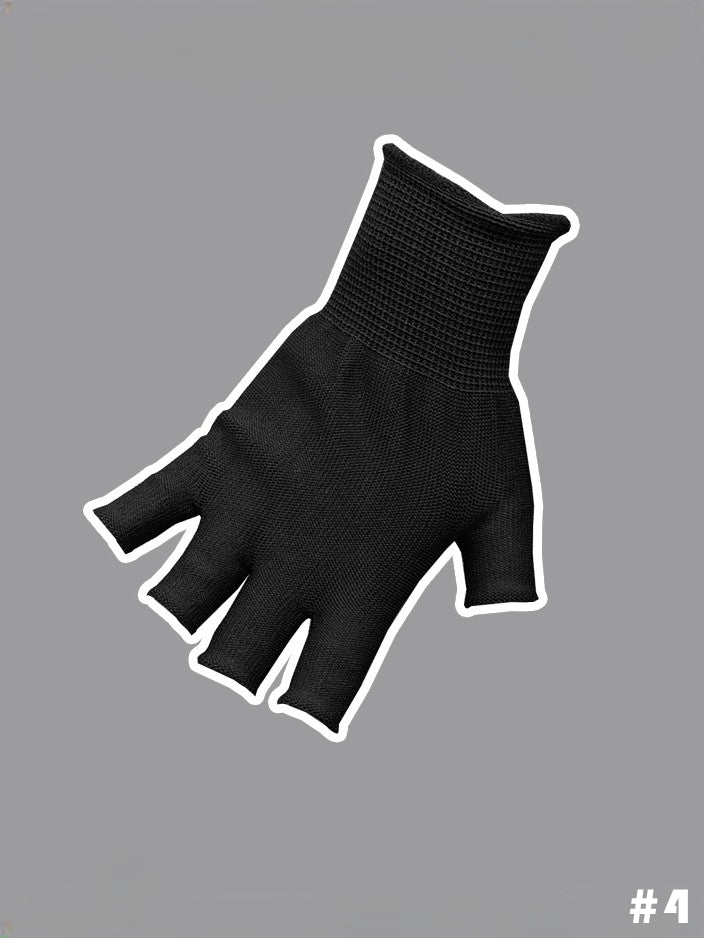 Grüner Armbandhandschuh / Schwarz