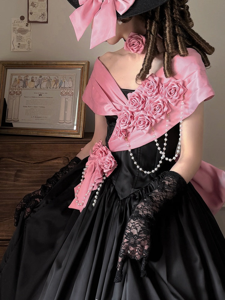 Black & White Lace Gloves - Treasure Box Factory
