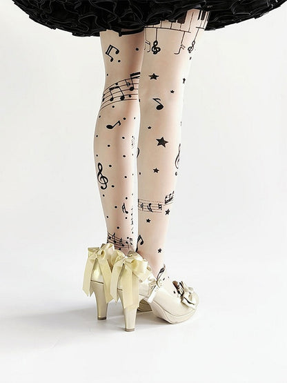 - PU-Schleife oben hoch bei Hime Golden Heels Lolita