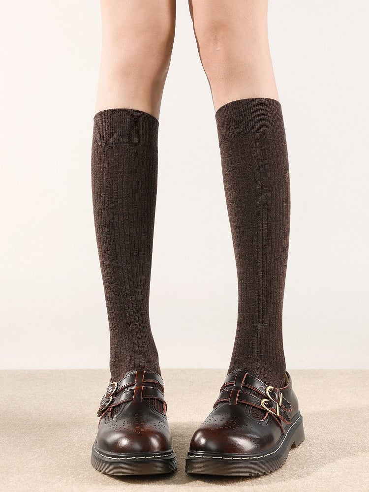 Colors) Warm Slimming Vertical Stockings Rib (6