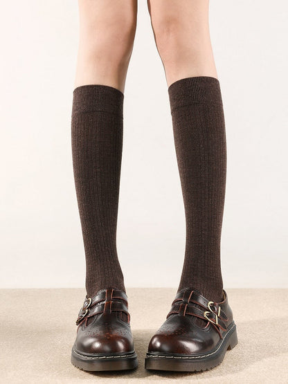 Colors) Warm Slimming Vertical Stockings Rib (6