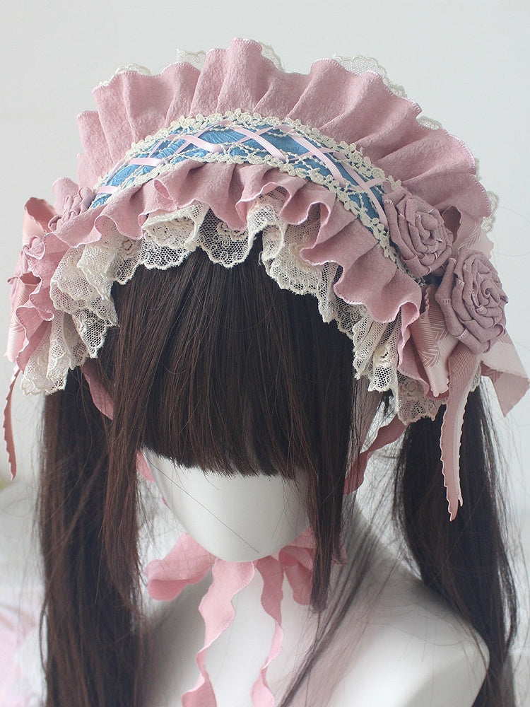 Details 7 Options Color Ruffled Bowknot Design Hairband Floral