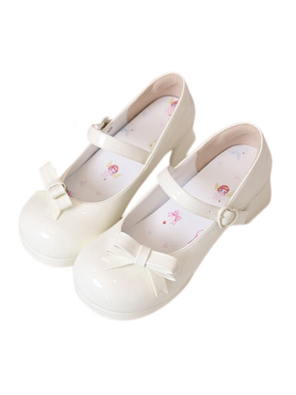 Jane Toe Ribbon Round Mary Heels Lolita