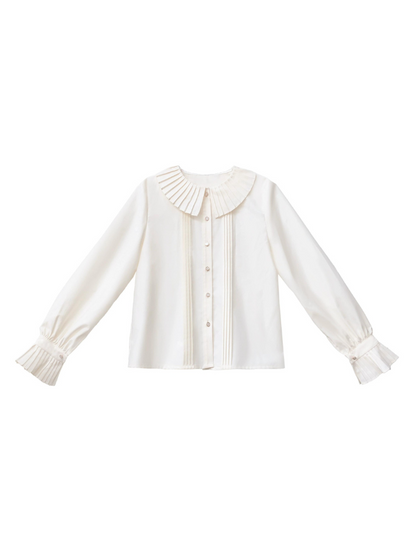 Shirt Little Red Tiered Pleated Dress Scarf Head Riding Ribbon Coat Hood Check Collar Cape