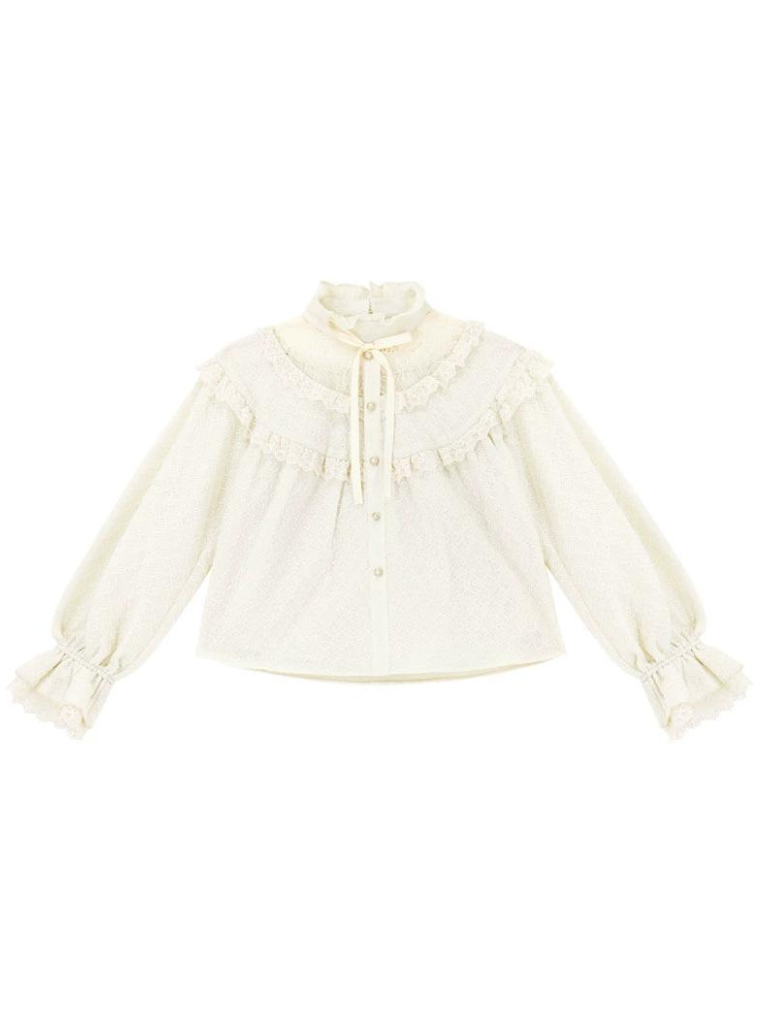 Skirt Flared Sweet + Retro Shirt Lace Girly