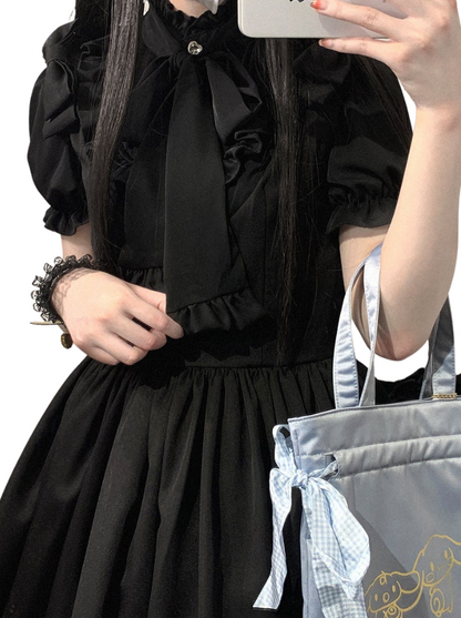 Dream Crystal Sweet Spitzen-Shirt mit Puffärmeln