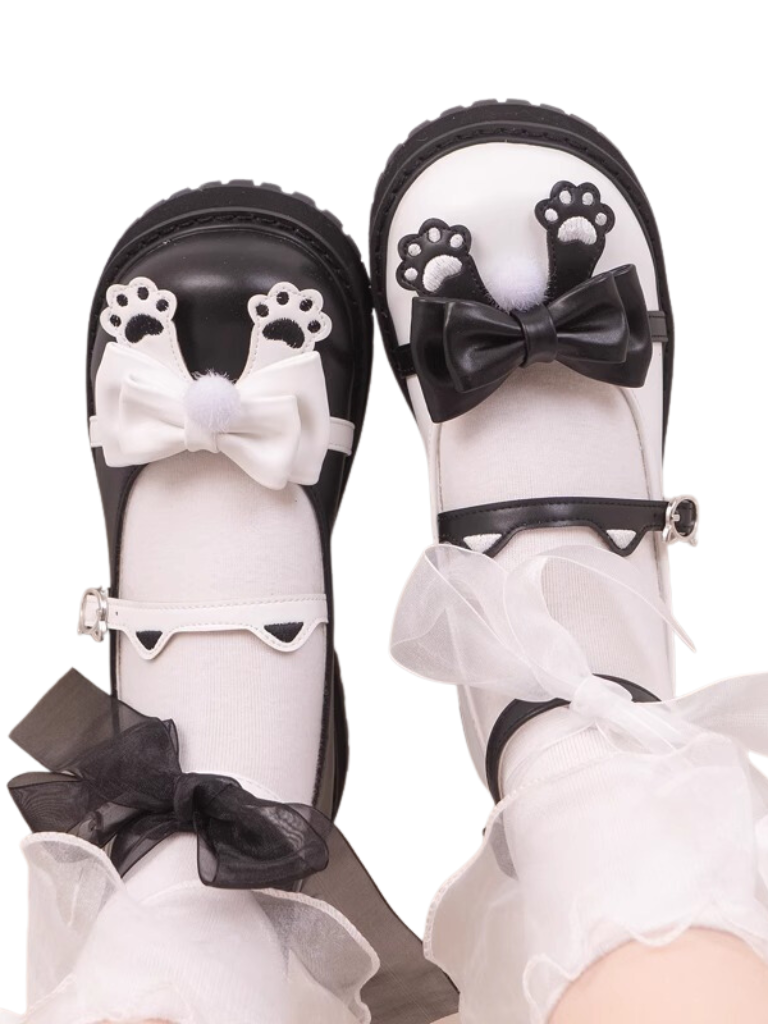 Head Doll Lolita Single Shoes Cat Shoes Big