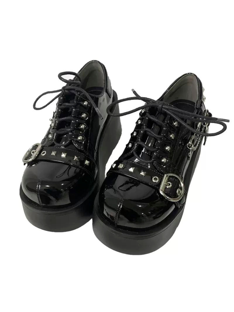 Punk Platform Shoes Studded Lolita