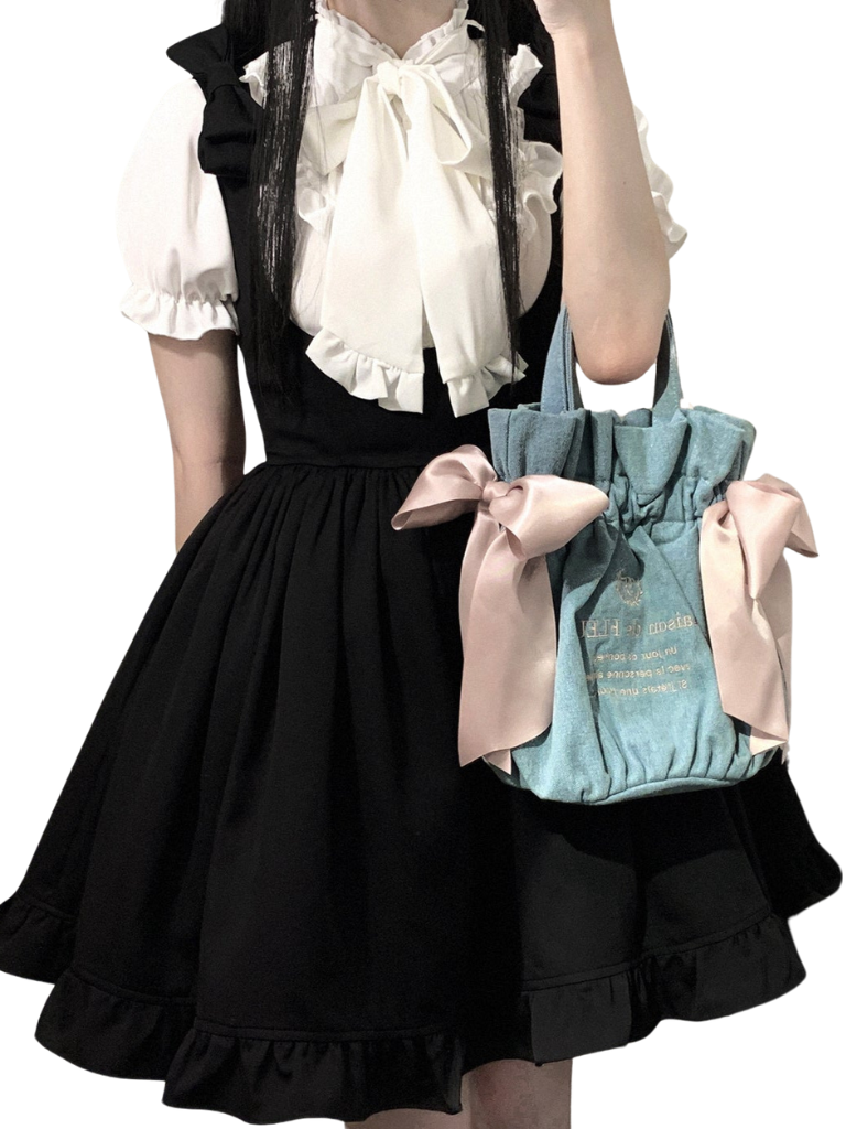 Dream Crystal Sweet Spitzen-Shirt mit Puffärmeln